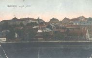 Pohled na zámek přes rybník, rok 1914 [nové okno]