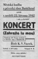 Pozvánka na koncert z 22. března 1942 [nové okno]